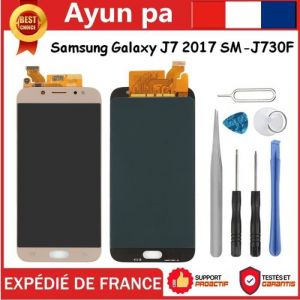 Complet Ecran vitre tactile lcd - Doré Pour Samsung Galaxy J7 2017 SM-J730F + Kit outils