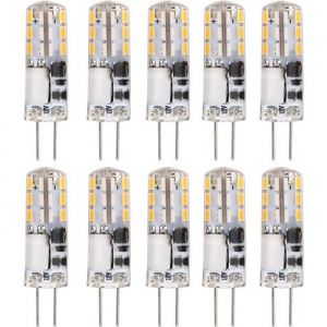 10pcs 12v ampoules bi broches ampoule LED G4 pour lustre plafonnier lampe de ventilateur de plafond lampe darmoire