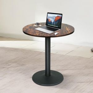 JEOBEST Table de Bar Ronde Haute Table Exterieur Mange Debout pour Salle &agrave; Manger Bistrot Cuisine pour 1-4 Personnes 60cm