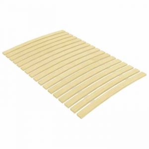 Latte de rechange pour sommier - vidaXL - 17 lattes - 80x200 cm - Bois de peuplier - Pliable - Lattes enroulables - Brun
