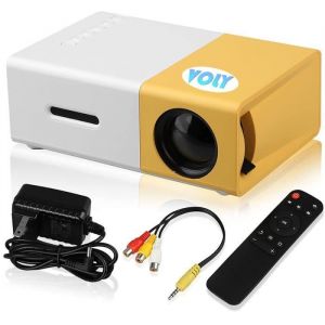 Mini Projecteur - VOLY - Pico Rétroprojecteur à LED - 500 lumens - 24-60 Pouces - Orange