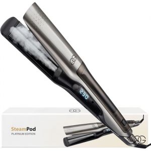 Lisseur Vapeur Platinum Golden Goods Steampod Pro Vapeur puissanteFer a Boucler 10 réglages de température jusquà 230ºCTous ty
