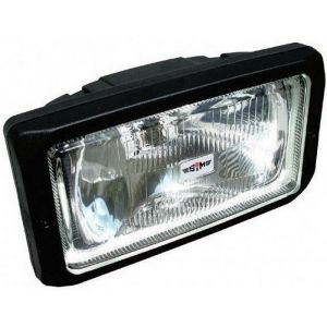 PHARE SIM RECTANGULAIRE H3 VERRE BLANC