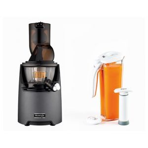 Kuvings - Extracteur de jus vertical EVO820S + kit de conservation de jus sous vide - Anthracite