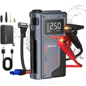 Booster Batterie Voiture Puissant 1000A - PRUMYA - 20000mAh - Compresseur 150PSI - Lampe LED