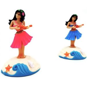 Figurine Solaire pour Voiture Qui Bouge Fille Danseuse Hawaienne Voiture Figurine Tableau De Bord Figurine Solaire pour Voiture