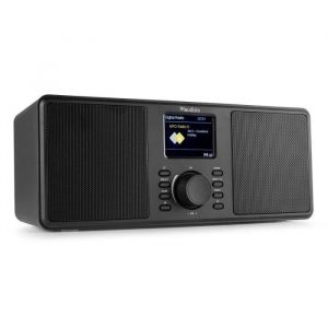 Audizio Monza Radio DAB stéréo avec Bluetooth - Noir Radio DAB stéréo Radio FM Puissance 50W Sortie casque Ecran LCD idéal pou