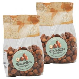IMPORTATEUR DE SAVEURS - Lot 2x Noisettes enti&egrave;res d&eacute;cortiqu&eacute;es - Paquet 250g