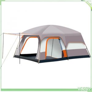 Fafeicy Tente pour 10 personnes Tentes de luxe pour Camping grande tente familiale avec chambres pour 4 &agrave; 12 sport camping