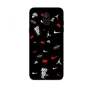 Coque de téléphone - Maniacase - Samsung Galaxy A6 2018 - Silicone - Souple - Nike Jordan blanc rouge