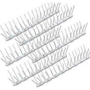 Pics anti-pigeons NUISIPIC2 &ndash; 3 m (6 bandes de 50 cm) &ndash; Anti-mouettes & anti-moineaux &ndash; Base polycarbonate UV &ndash; Fixation facile