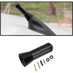 Antenne Radio Voiture Courte Universelle FM AM Amplifi&eacute;e Noir