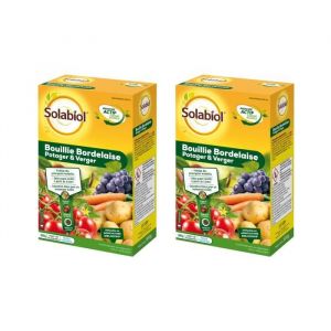 SOLABIOL SOBB20800X2 - Bouillie Bordelaise - 2x800g - Traitement Mildiou - Tavelure Cloque - Utilisable en Agriculture Biologique
