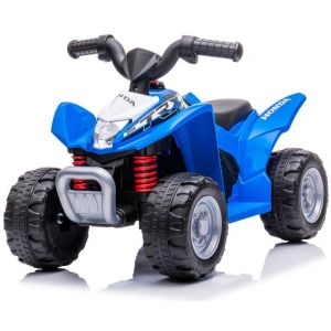 Voiture Electrique pour enfants Quad Honda H3 TRX - 18 &agrave; 36 mois - 6V 45Ah - lampe LED - signal sonore - Bleu