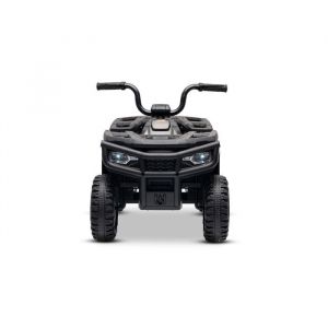 Quad &eacute;lectrique sous licence Arctic Cat 12V transmission arri&egrave;re noir &eacute;clairage LED batterie lithium 2 moteurs de 25W