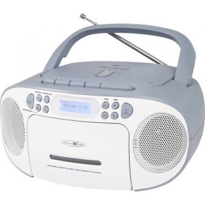 Reflexion Radio-lecteur CD DAB+ FM DAB AUX CD Cassette USB blanc bleu