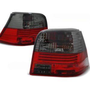 Paire de feux arriere VW Golf 4 de 09/1997 a 09/2003 rouge fume-27336412