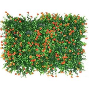 Panneaux de haies artificielles &eacute;cran de cl&ocirc;ture de confidentialit&eacute; de lierre de verdure dherbe ext&eacute;rieure toile de fond mur A