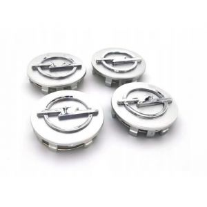 MOYEU DE ROUE juxinchang - 4 x Caches Moyeu Centre Roue 58mm OPEL argent Logo Enjoliveur