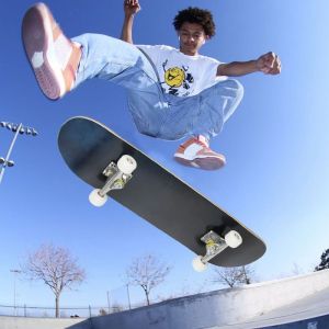 Skateboard Longboard-MENGDA-Skateboard Complet en Bois dérable-Poids (Jusquà)150kg-Cadeau danniversaire pour enfant-79×20cm