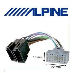 Cable adaptateur ISO autoradio Alpine 7514L 7514M 7515 7515R 7517 7523