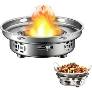 R&eacute;chaud &agrave; Alcool PortableR&eacute;chaud de Camping Portabler&eacute;chaud &agrave; alcool rondPo&ecirc;le &agrave; Alcool &agrave; Feu R&eacute;glablepour Randonn&eacute;e/Outdoor