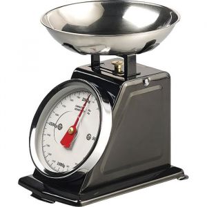 Balance de cuisine rétro - ROSENSTEIN & SOHNE - Noir - 2 kg - Précision 10 g - Mécanique