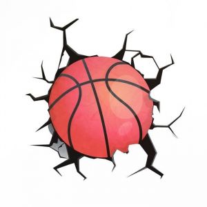 Stickers Muraux Th&egrave;me Basket-ball D&eacute;coration Chambre Enfants Deco Chambre Ado Garcon Basketball Poster Mural Autocollant basket