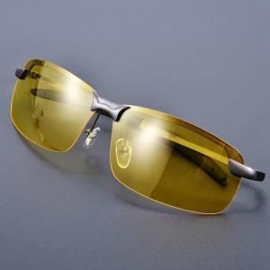 Lunette Vision Nocturne Nuit Verre Jaune Anti &Eacute;blouissement Am&eacute;liore la Conduite de Jour comme de Nuit  -OLL HB047 CHAUD
