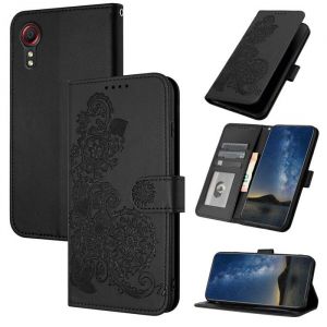 Housse Samsung Galaxy Xcover 5 (5.3) avec Porte Carteavec Magnetique et Support Protection contre les chocs - Noir