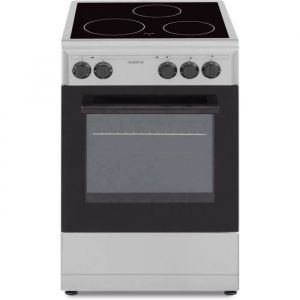 OCEANIC - Cuisinière vitrocéramique 50 x 50 cm four convection naturelle four 48L silver