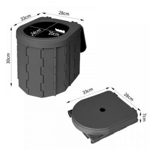 JEOBEST. Toilettes de Camping Portables en Plein airToilettes de Voiture PliableToilettes adapt&eacute;es aux adultes et aux enfants