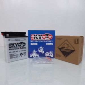 Batterie Kyoto pour Quad Polaris 500 Scrambler 4X2-4X4 1998 &agrave;&nbsp; 2005 YB14A-A2 - 12V 14Ah Neuf
