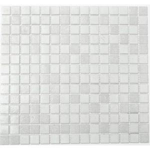 Mosaïque en Verre Carrelage en Mosaïque Blanc Vieux Blanc Gris Clair Badfliese Duschrückwand Miroir Mosaïque MOS52-0103