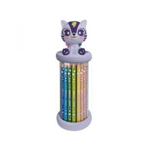 Boîte de 12 crayons de couleurs SWEET DREAMS &amp  FRIENDS Licorne 3D