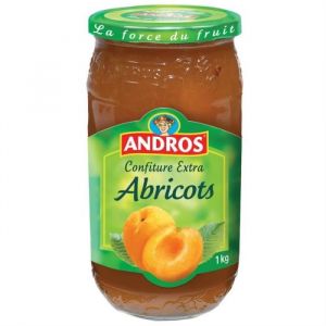ANDROS - Confiture DAbricot 1Kg - Lot De 4
