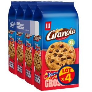 LU - 4 paquets de Granola - Cookies Extra aux gros éclats de chocolat et de daim - (4x184g)