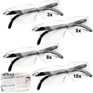 4Pcs 300% 500% 800% 1000% Lunette Loupe de Lecture Loupe Grossissante Anti Lumi&egrave;re Bleue Loupe Bijoutier Artisanat Porte Lunette