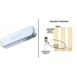 SOMFY 9016355 Capteur vent Eolis 3D Wirefree io Bl
