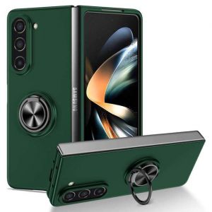Coque pour Samsung Galaxy Z Fold 5 5G - housse etui rigide bague anti choc magnetique - VERT