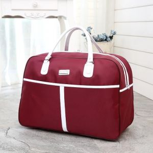 Sacs de Voyage Femmes Oxford Grande Capacit&eacute; femmeVin rouge