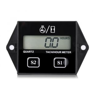Jauge Horaire Rpm Tachym&egrave;tre Num&eacute;rique Lcd Tachym&egrave;tre/Compteur Horaire Testeur De R&eacute;gime Pour Moto &Agrave; Moteur &Agrave; Essence