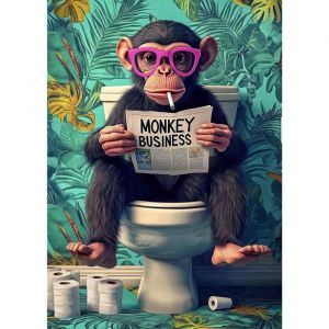 Diamant Painting Images Ronde Diamond Peinture DiamantGorille Mignon 5D Diamond Painting Kit pour D&eacute;coration Murale 50x70cm