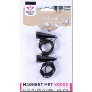 Lot de 2 Cordons Ramasse boule magnétique pour jeu de pétanque