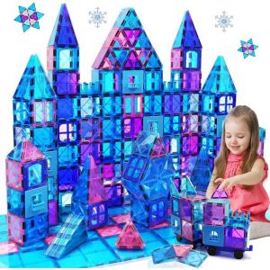 Construction Magnetique Enfant Jouet 102 Pièces Blocs De Construction Magnétiques Jeu Enfant 3 Ans Plus Forts Jeux Aimants Magneti