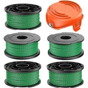 Bobines de fil 20 mm 61 m (5+1) compatibles Black & Decker A6486 GL7033 GL8033 GL9035