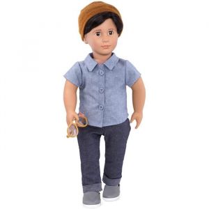 Poup&eacute;e Gar&ccedil;on - OUR GENERATION - FrancoBD31251Z 304 - 46cm - Cheveux bruns - Yeux marron