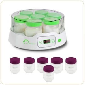 Yaourtière LITTLE BALANCE - Capacité 7 pots de 190ml + 6 pots additionnels - Programmable jusquà 14h - 20W