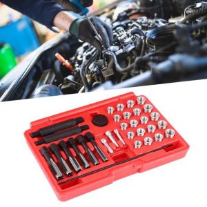 Omabeta kit de r&eacute;paration de bougie de chauffage Insert de Filetage de Bougie de Pr&eacute;chauffage Acier de R&eacute;paration de auto coffret