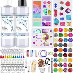 278 pi&egrave;ce Fournitures en r&eacute;sine &eacute;poxy Fournitures de r&eacute;sine Pigment Kit de colorant &agrave; colorier liquide Colorant